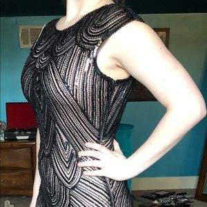 Beaded Dress with Fringe